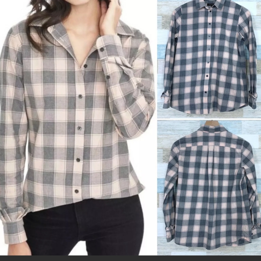 Banana Republic Ruffled Dhillon Shirt - Picture 1 of 7
